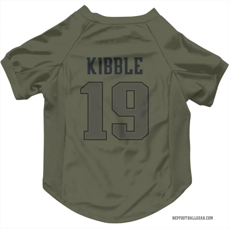 Jimmy Kibble  Olive New England Patriots  Cat & Dog Pet Jersey