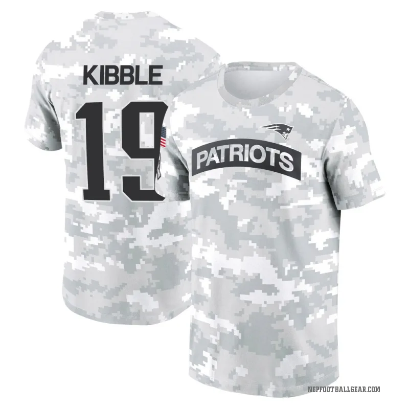 Jimmy Kibble Youth Camo New England Patriots Arctic 2024 Salute to Service Performance T-Shirt