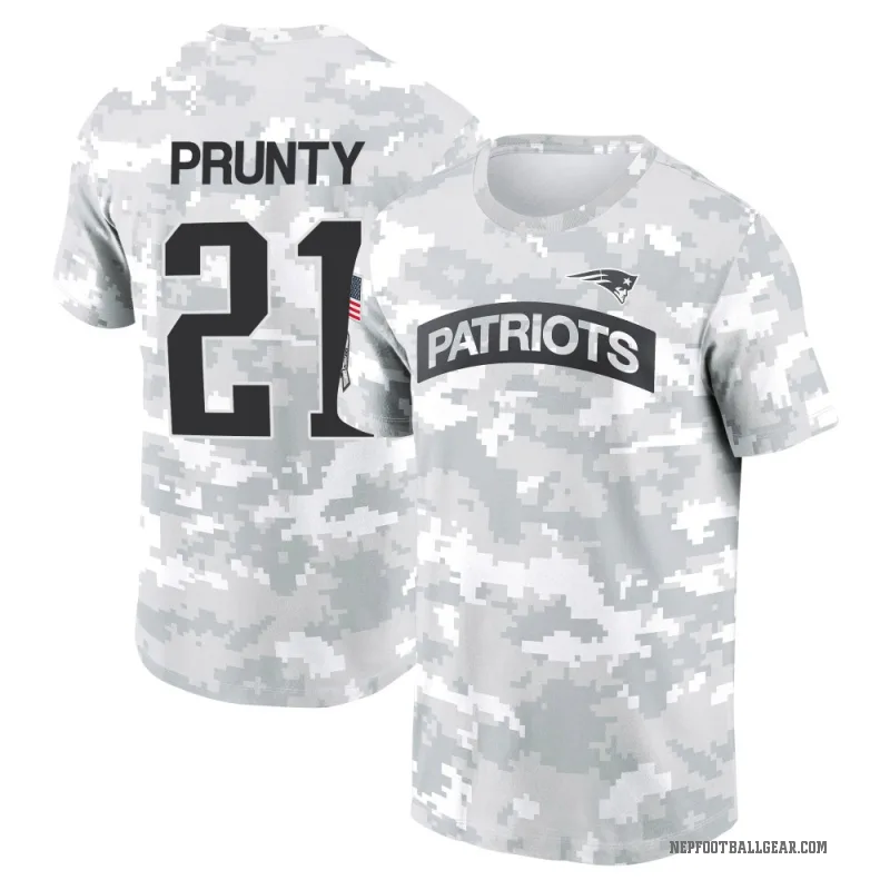 Karon Prunty Men's Camo New England Patriots Arctic 2024 Salute to Service Performance T-Shirt