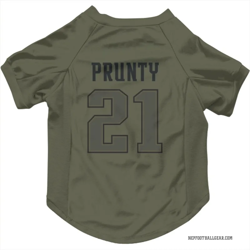 Karon Prunty  Olive New England Patriots  Cat & Dog Pet Jersey