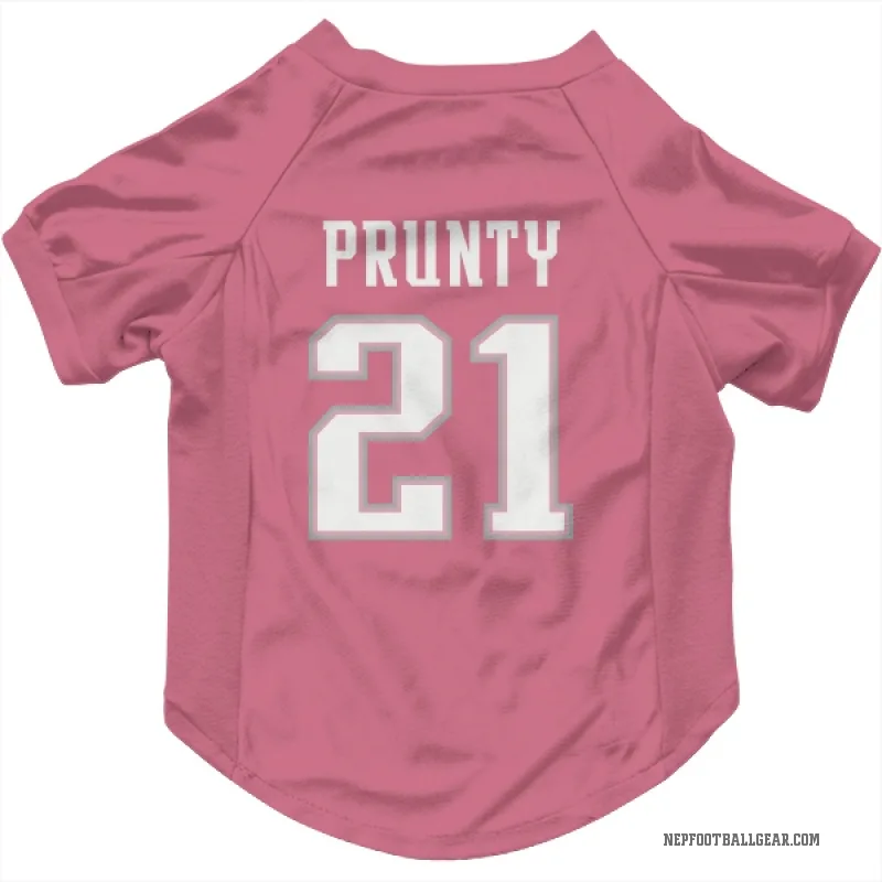 Karon Prunty  Pink New England Patriots  Cat & Dog Pet Jersey