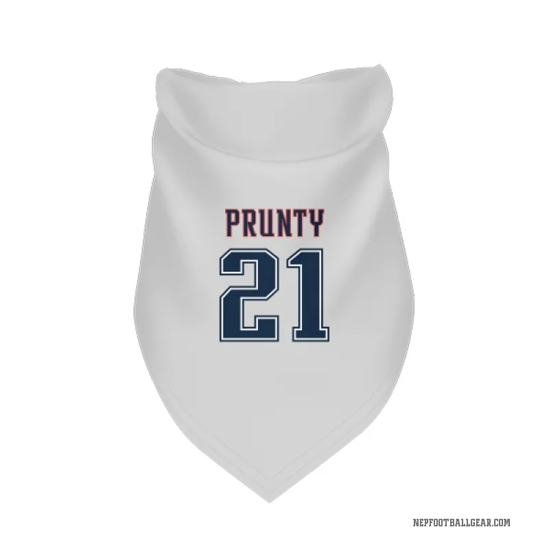 Karon Prunty  White New England Patriots  Fade Cat & Dog Pet Bandana