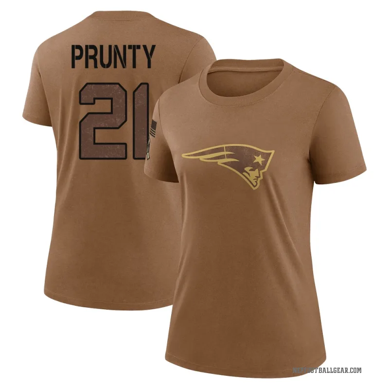 Karon Prunty Women's Brown New England Patriots 2023 Salute To Service Performance T-Shirt