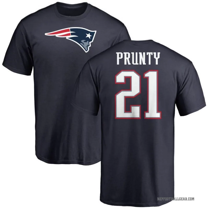 Karon Prunty Youth Navy New England Patriots Logo T-Shirt -