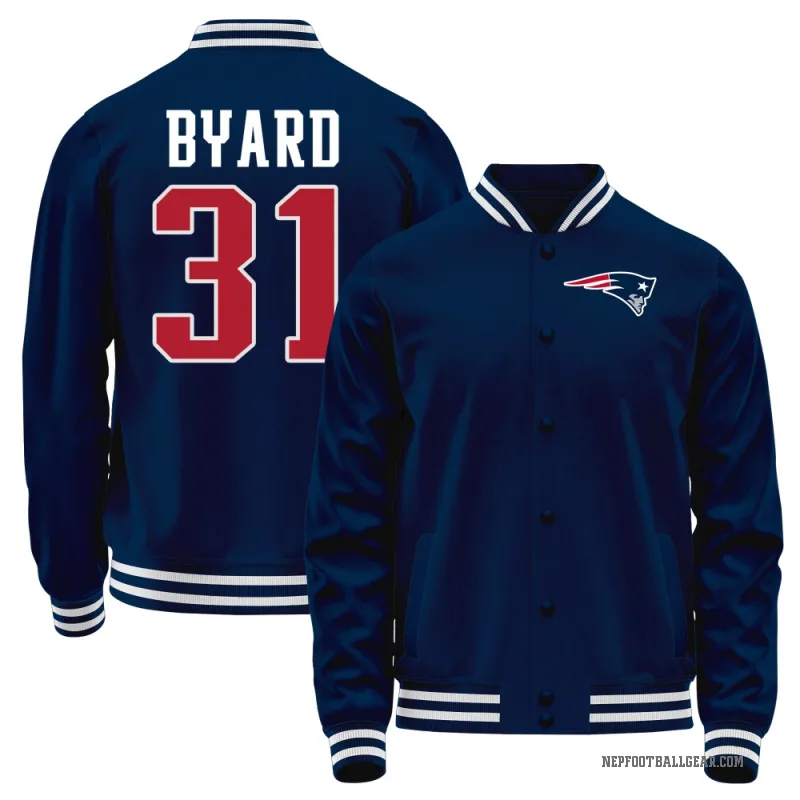 Kevin Byard Youth Navy New England Patriots Full-Snap Jacket
