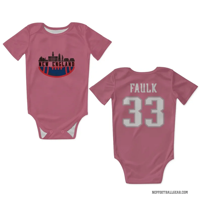 Kevin Faulk Pink New England Patriots Newborn & Infant Bodysuit