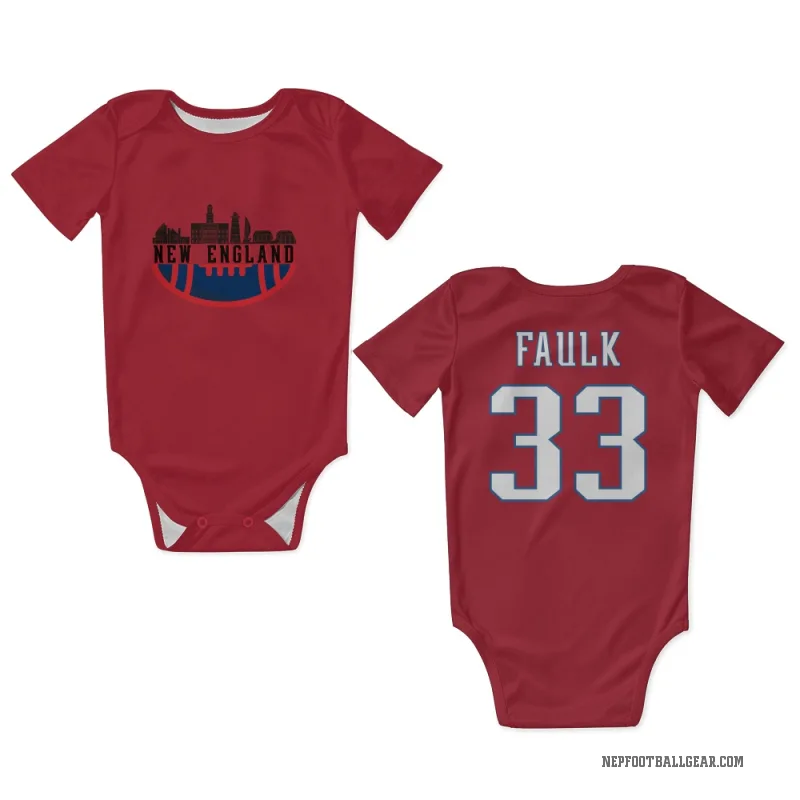 Kevin Faulk Red New England Patriots Newborn & Infant Bodysuit