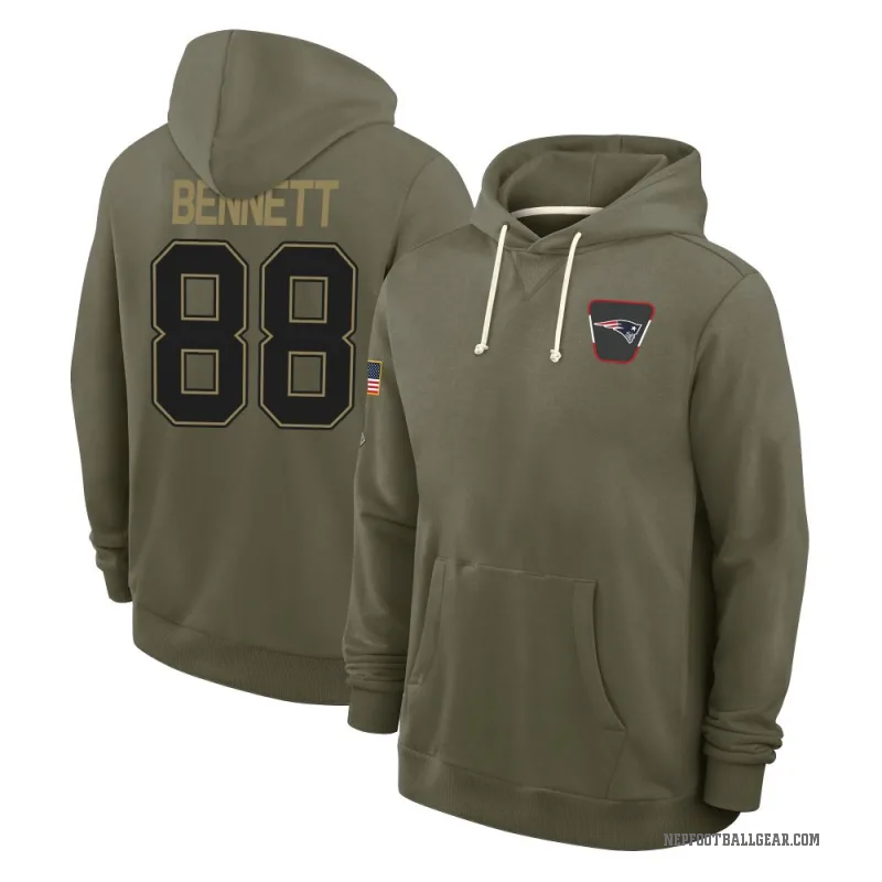 Martellus Bennett Men's Olive New England Patriots 2025 Salute to Service Hoodie