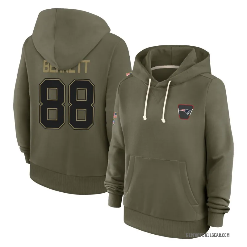 Martellus Bennett Women's Olive New England Patriots 2025 Salute to Service Hoodie