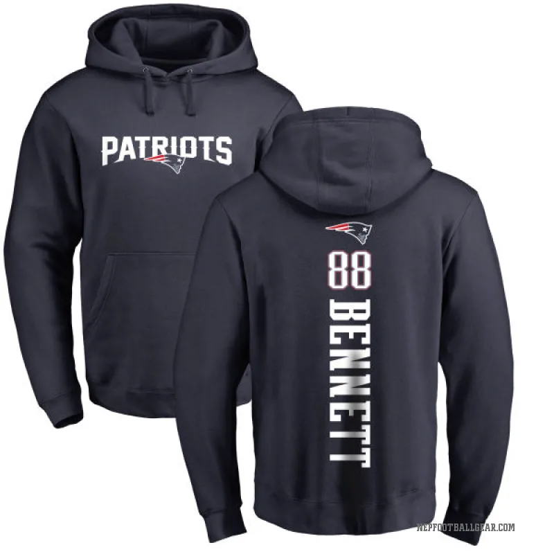 Martellus Bennett Youth Navy New England Patriots Pro Line Backer Pullover Hoodie