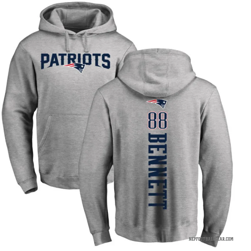 Martellus Bennett Youth New England Patriots Pro Line Ash Backer Pullover Hoodie