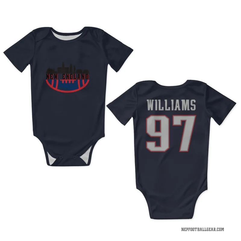 Milton Williams  Navy New England Patriots  Newborn & Infant Bodysuit