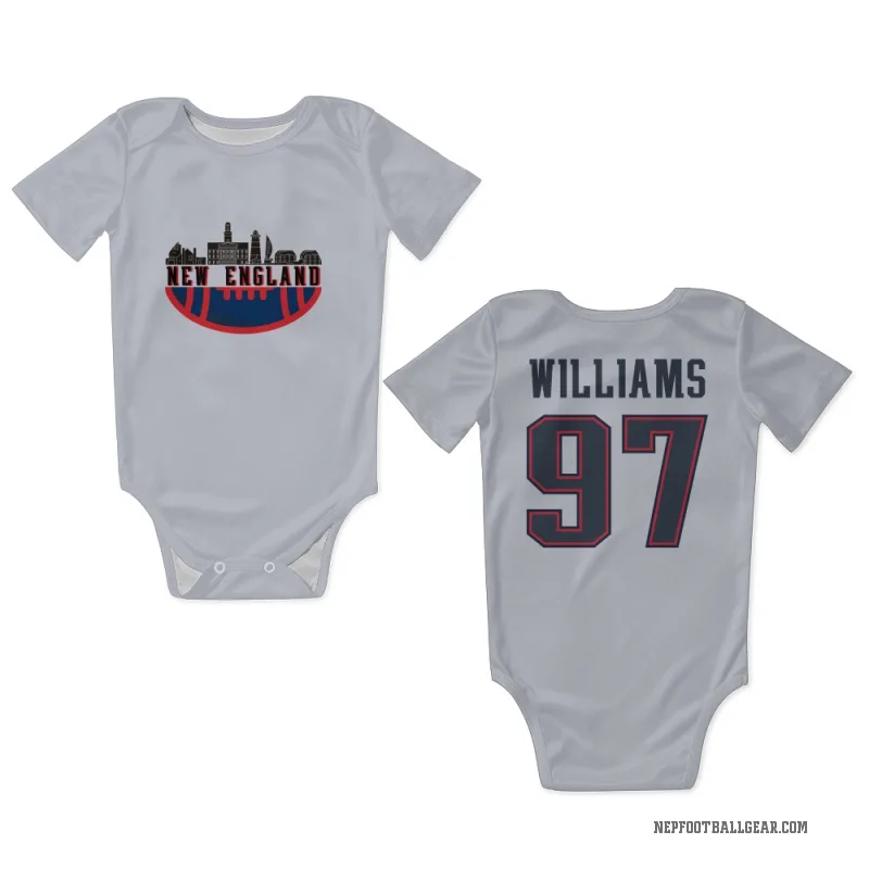 Milton Williams  White New England Patriots  Newborn & Infant Bodysuit