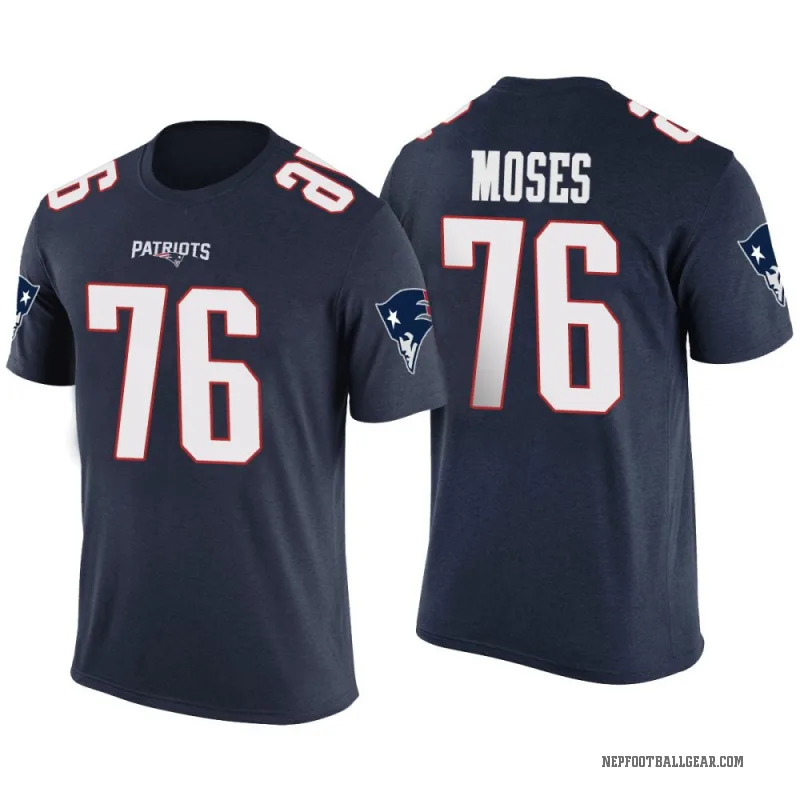 Morgan Moses Youth Navy New England Patriots Color Rush T-Shirt