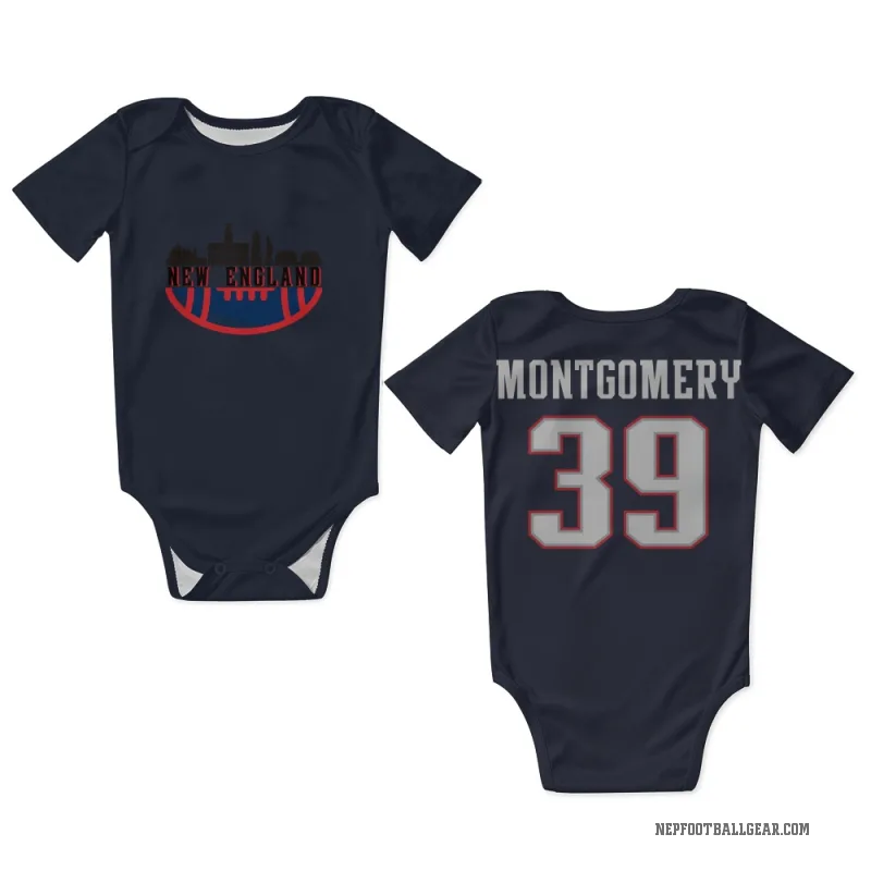 Myles Montgomery  Navy New England Patriots  Newborn & Infant Bodysuit
