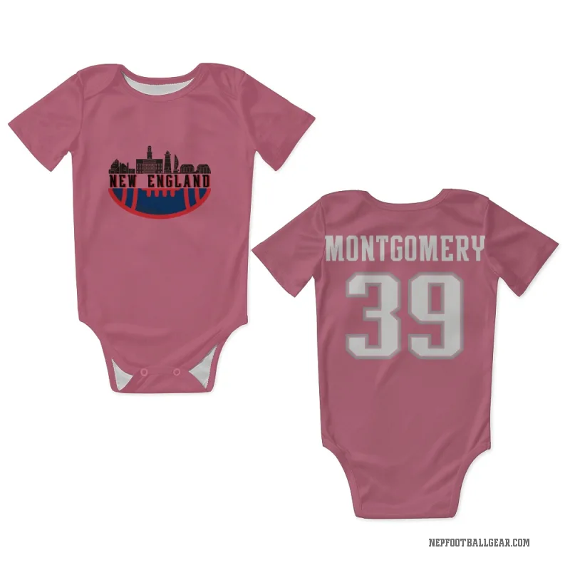 Myles Montgomery  Pink New England Patriots  Newborn & Infant Bodysuit
