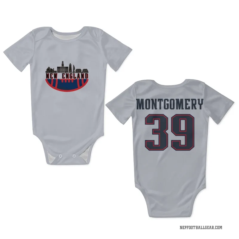 Myles Montgomery  White New England Patriots  Newborn & Infant Bodysuit