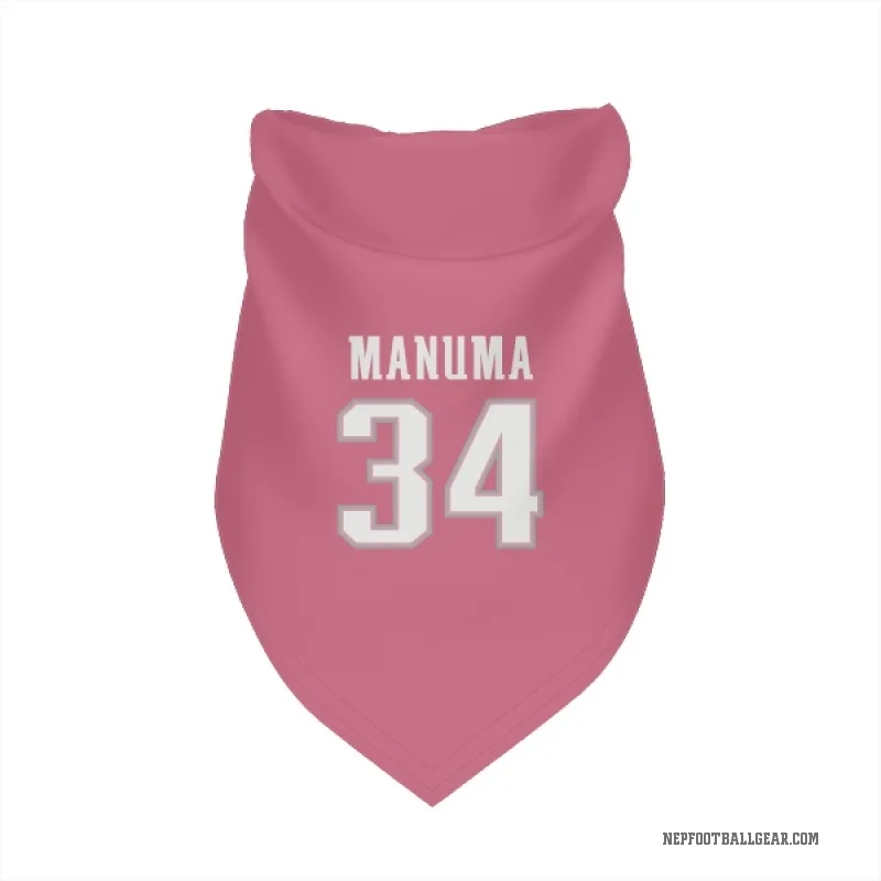 Peter Manuma  Pink New England Patriots  Cat & Dog Pet Bandana