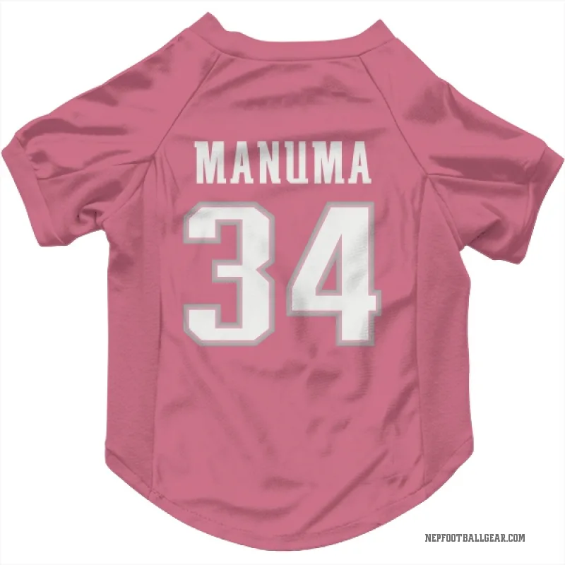 Peter Manuma  Pink New England Patriots  Cat & Dog Pet Jersey