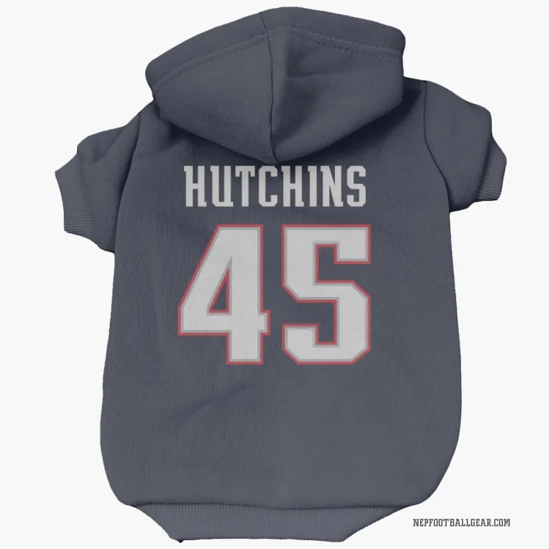 Quintayvious Hutchins  Navy New England Patriots  Cat & Dog Pet Hoodie