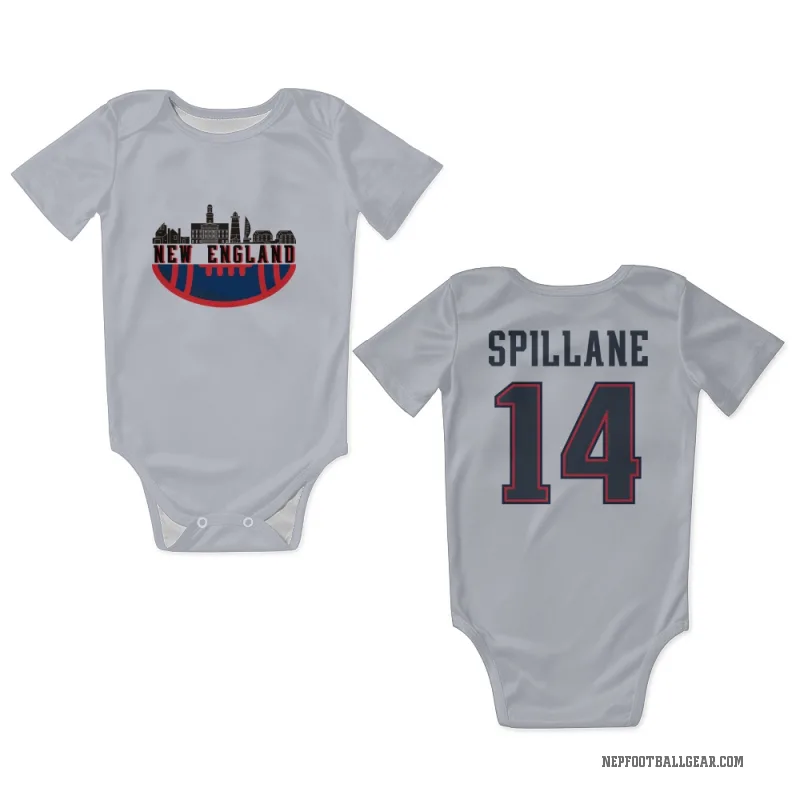 Robert Spillane  White New England Patriots  Newborn & Infant Bodysuit