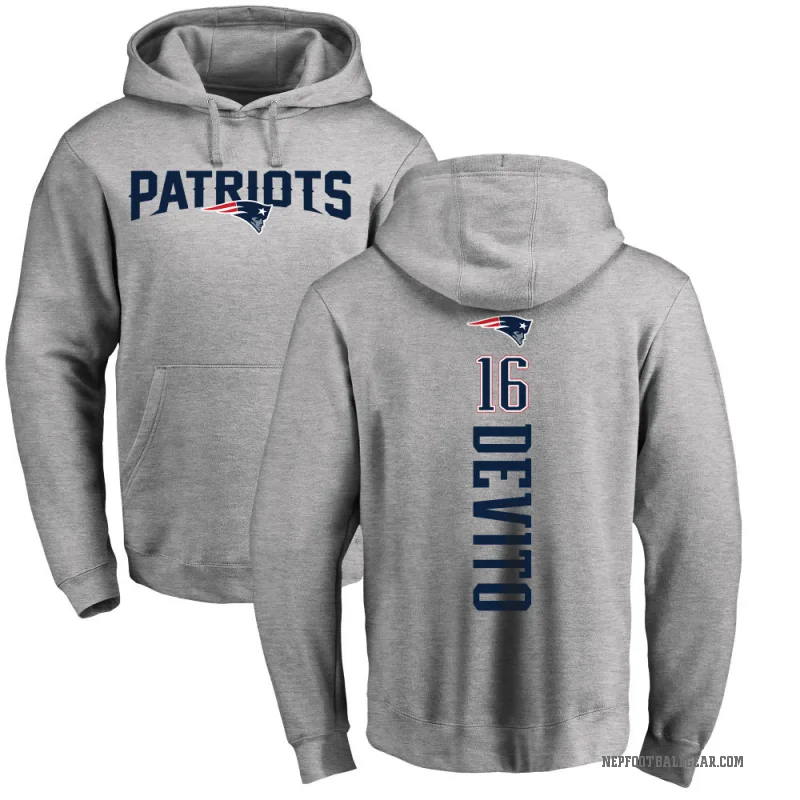 Tommy DeVito Youth New England Patriots Pro Line Ash Backer Pullover Hoodie