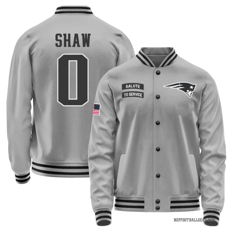 Travis Shaw Men's Gray New England Patriots Salute to Service Performance Jacket