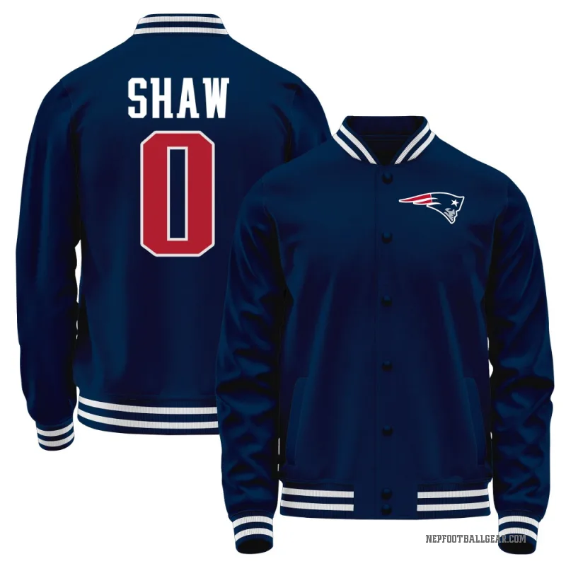 Travis Shaw Men's Navy New England Patriots Full-Snap Jacket