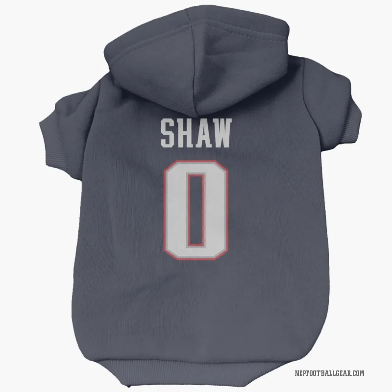 Travis Shaw  Navy New England Patriots  Cat & Dog Pet Hoodie
