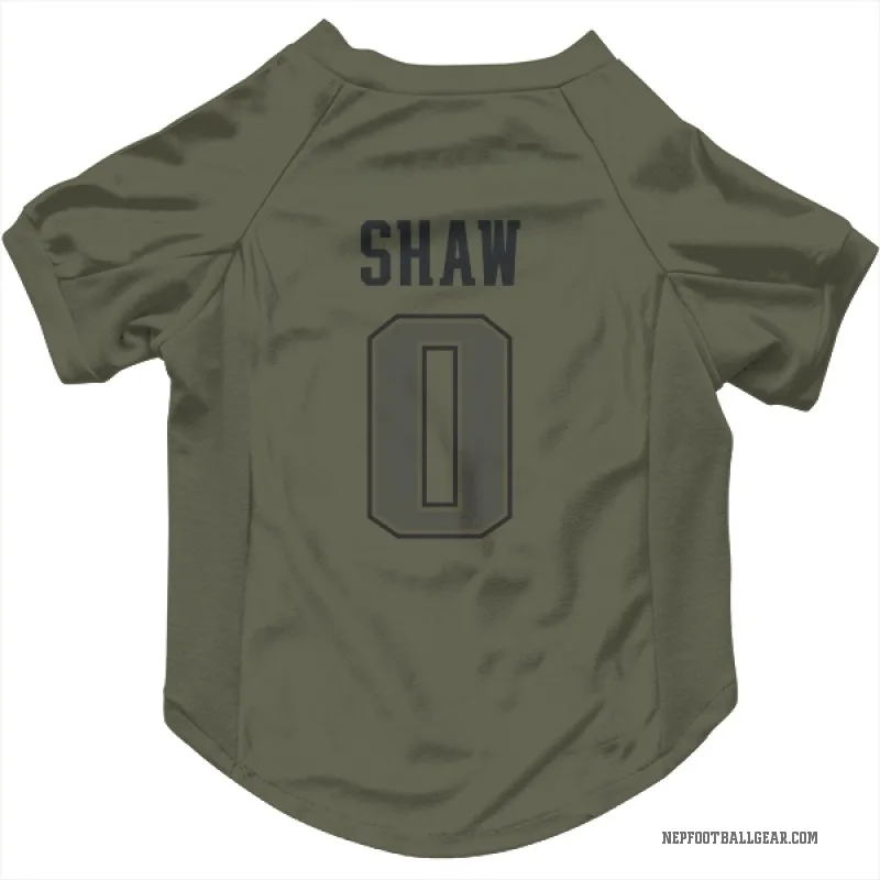 Travis Shaw  Olive New England Patriots  Cat & Dog Pet Jersey