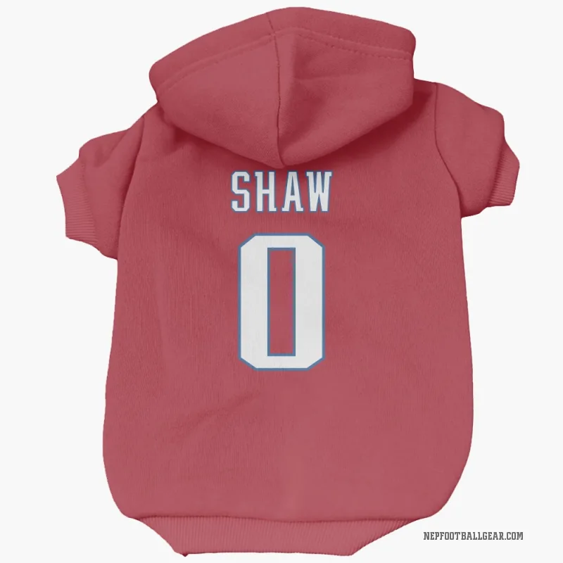 Travis Shaw  Red New England Patriots  Cat & Dog Pet Hoodie