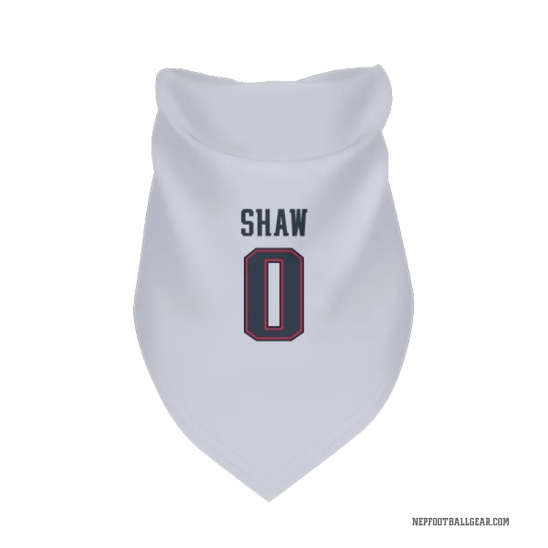 Travis Shaw  White New England Patriots  Cat & Dog Pet Bandana