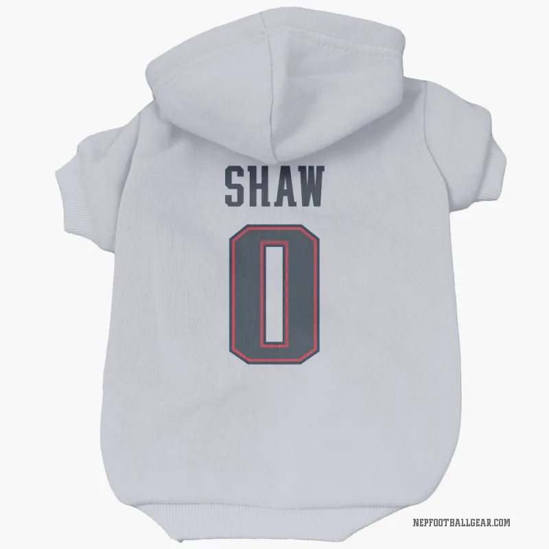 Travis Shaw  White New England Patriots  Cat & Dog Pet Hoodie