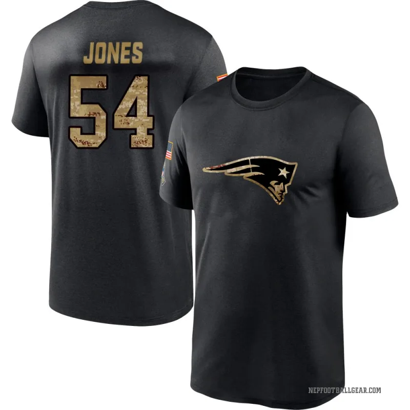 Truman Jones Men's Black New England Patriots 2020 Salute To Service Performance T-Shirt