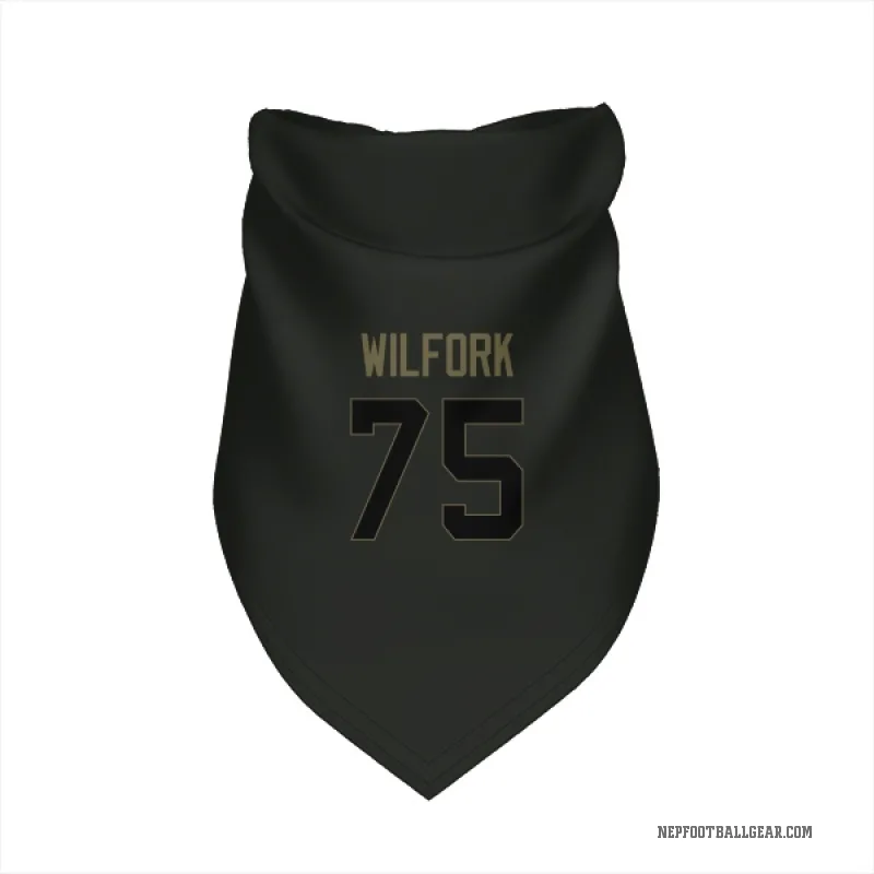 Vince Wilfork Black New England Patriots Service Cat & Dog Pet Bandana