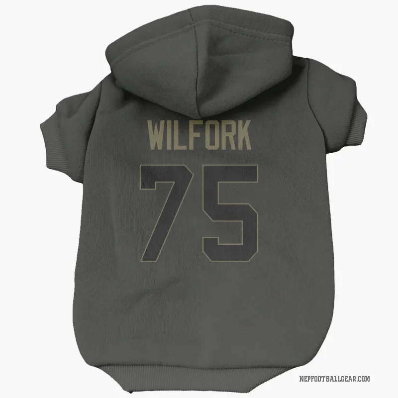 Vince Wilfork Black New England Patriots Service Cat & Dog Pet Hoodie
