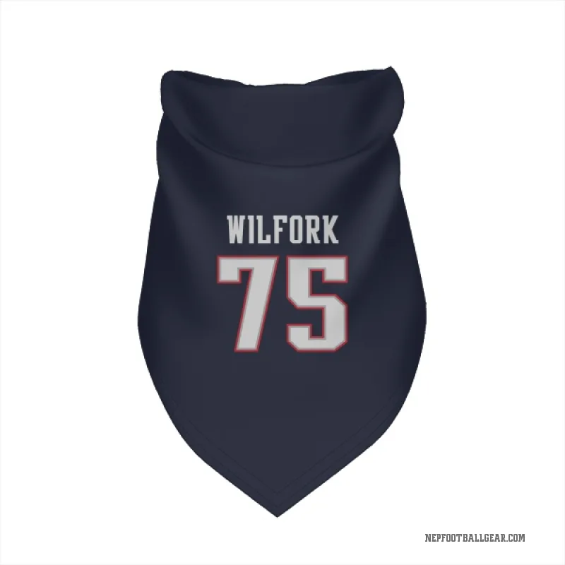 Vince Wilfork Navy New England Patriots Cat & Dog Pet Bandana
