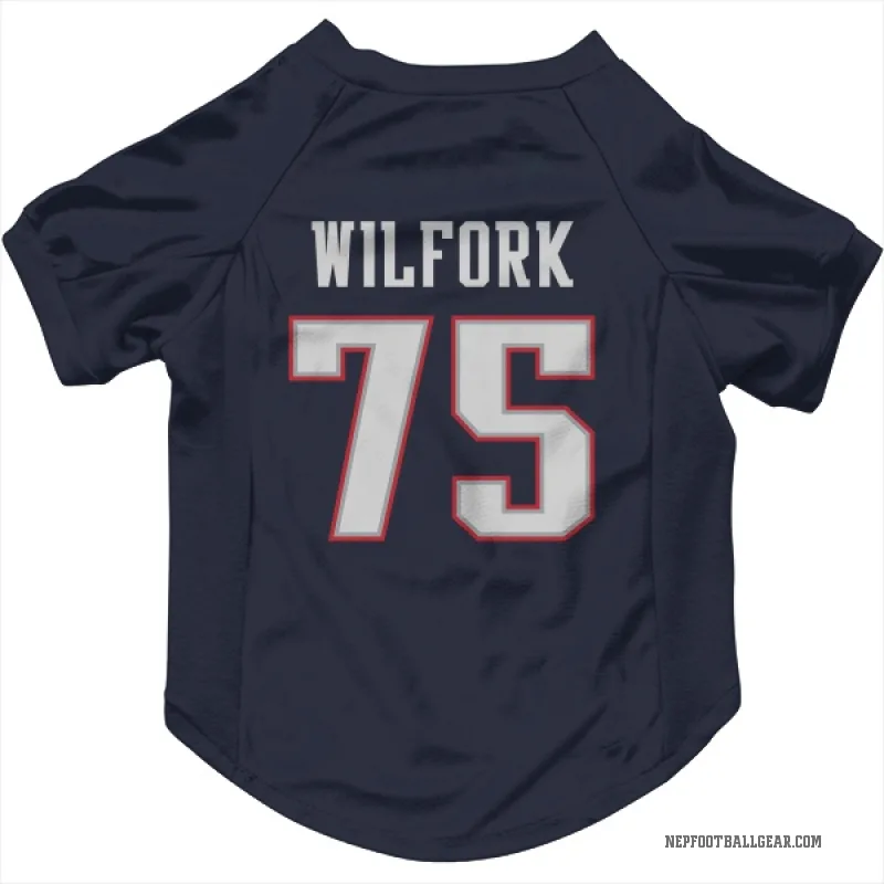 Vince Wilfork  Navy New England Patriots  Cat & Dog Pet Jersey
