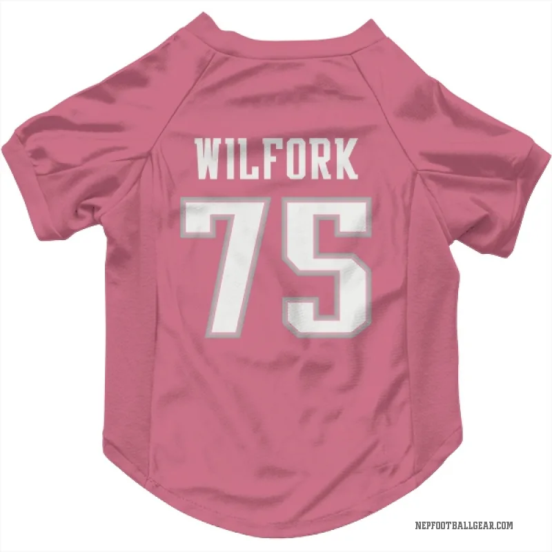 Vince Wilfork Pink New England Patriots Cat & Dog Pet Jersey