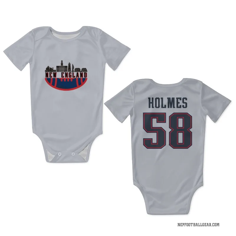 Xavier Holmes  White New England Patriots  Newborn & Infant Bodysuit