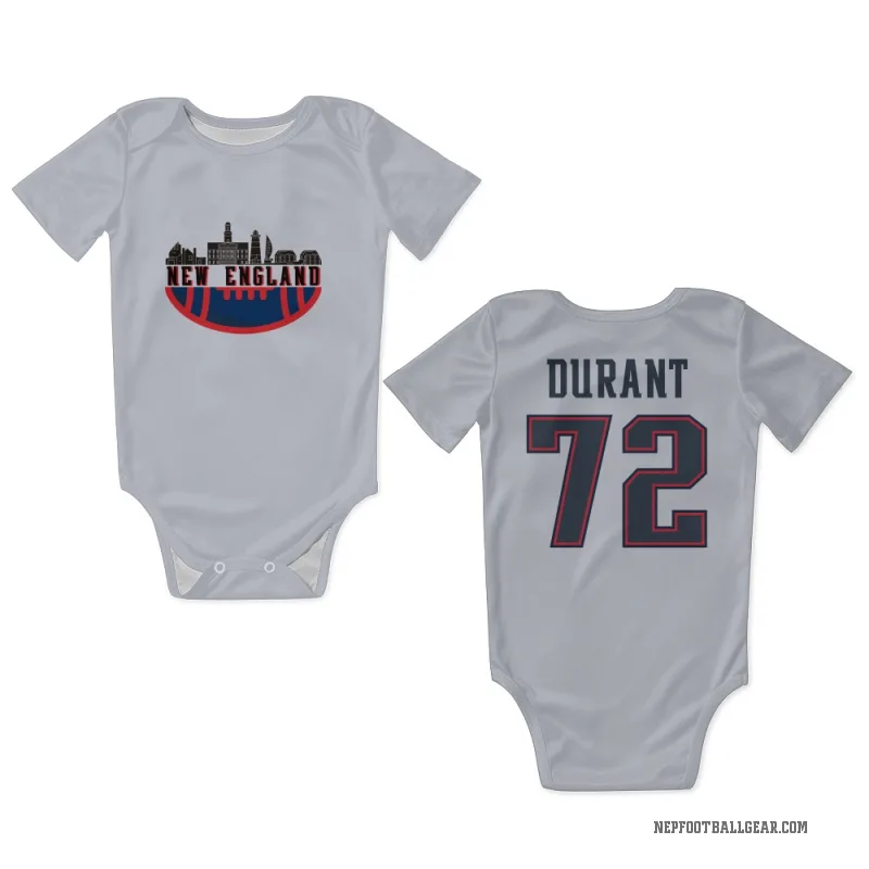 Yasir Durant  White New England Patriots  Newborn & Infant Bodysuit